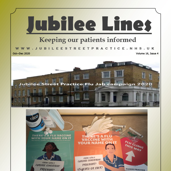 Jubilee Lines Newsletter, October – December 2020